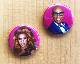 RuPaul Charles Button Set