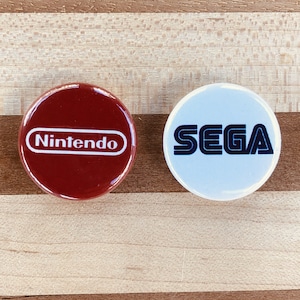 Nintendo Sega Logo Button Set