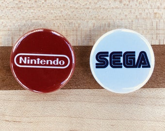 Nintendo Sega Logo Button Set