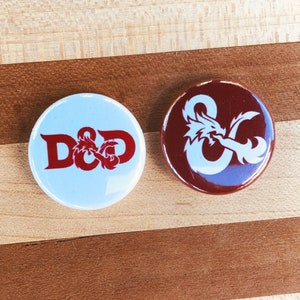 Dungeons & Dragons Button Set
