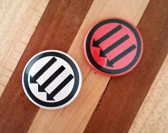 Antifa Three Arrows Pin Back Button Set