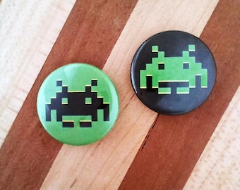 Space Invaders Pinback Button Set