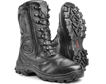 Tactical Boots, Swat Boots, Special Forces Boots, Military, Army, Motorcycle, Combat, Hunt, Zipper Boot, Airsoft, Work Boots, Outdoor Boots