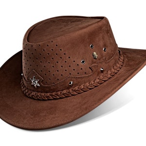 Western Hat, Cowboy Hat, Outback Hat, Aussie Hat, Cowgirl Hat, Womens Hat, Mens Hat, Leather Hat, Cowhide Hat, Australian Hat
