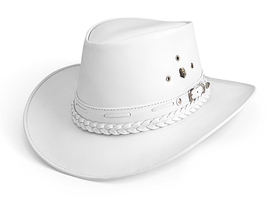 Genuine Leather Cowgirl Hat, White Western Outback Hat Etsy — free download