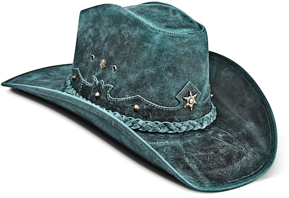Leather Cowboy Hat, Vintage Cowboy Hat, Cowboy Hat, Vintage Leather Western  Hat, Rustic Cowboy Hat, Vintage Hat -  Canada