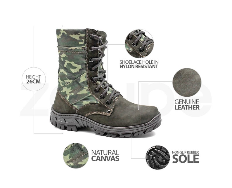 Mens Tactical Swat Boots Special Forces Military Army Motorcycle Combat Hunt Leather Ranger Camouflage