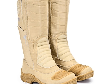 Botas tácticas Desert Tan, botas de moto, lona antidesgarro, botas militares, Commanderguard, botas militares de cuero, botas de moto para hombre