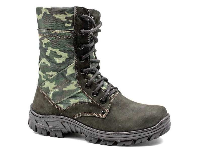 Mens Tactical Swat Boots Special Forces Military Army Motorcycle Combat Hunt Leather Ranger Camouflage
