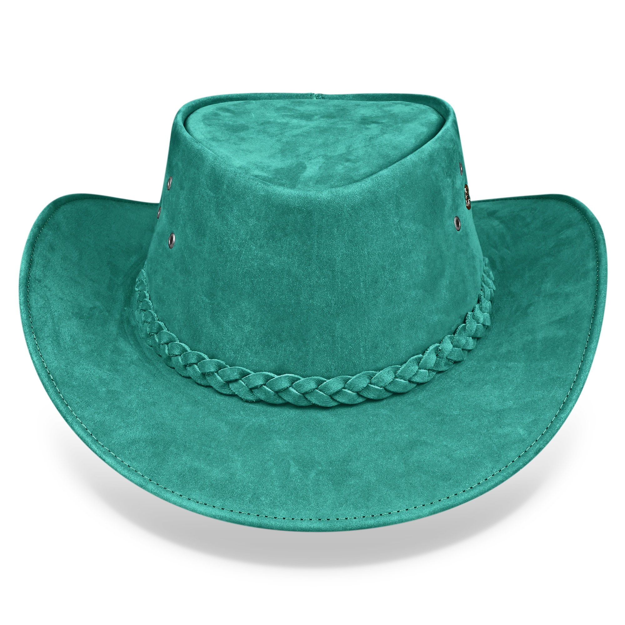 Womens Cowboy Hat Leather Cowboy Hat Outback Hat Cowgirl Etsy