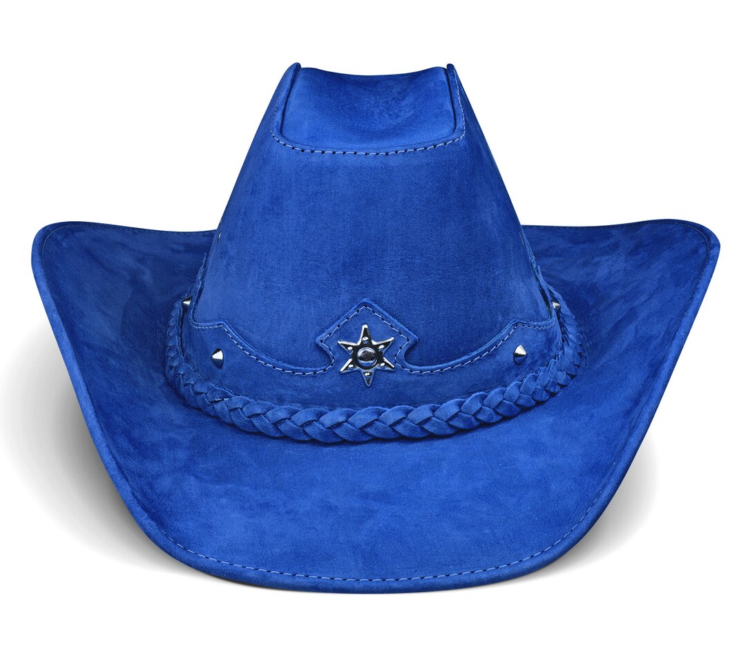 Mens Cowboy Hat Western Genuine Leather Hats Texas Hat - Etsy