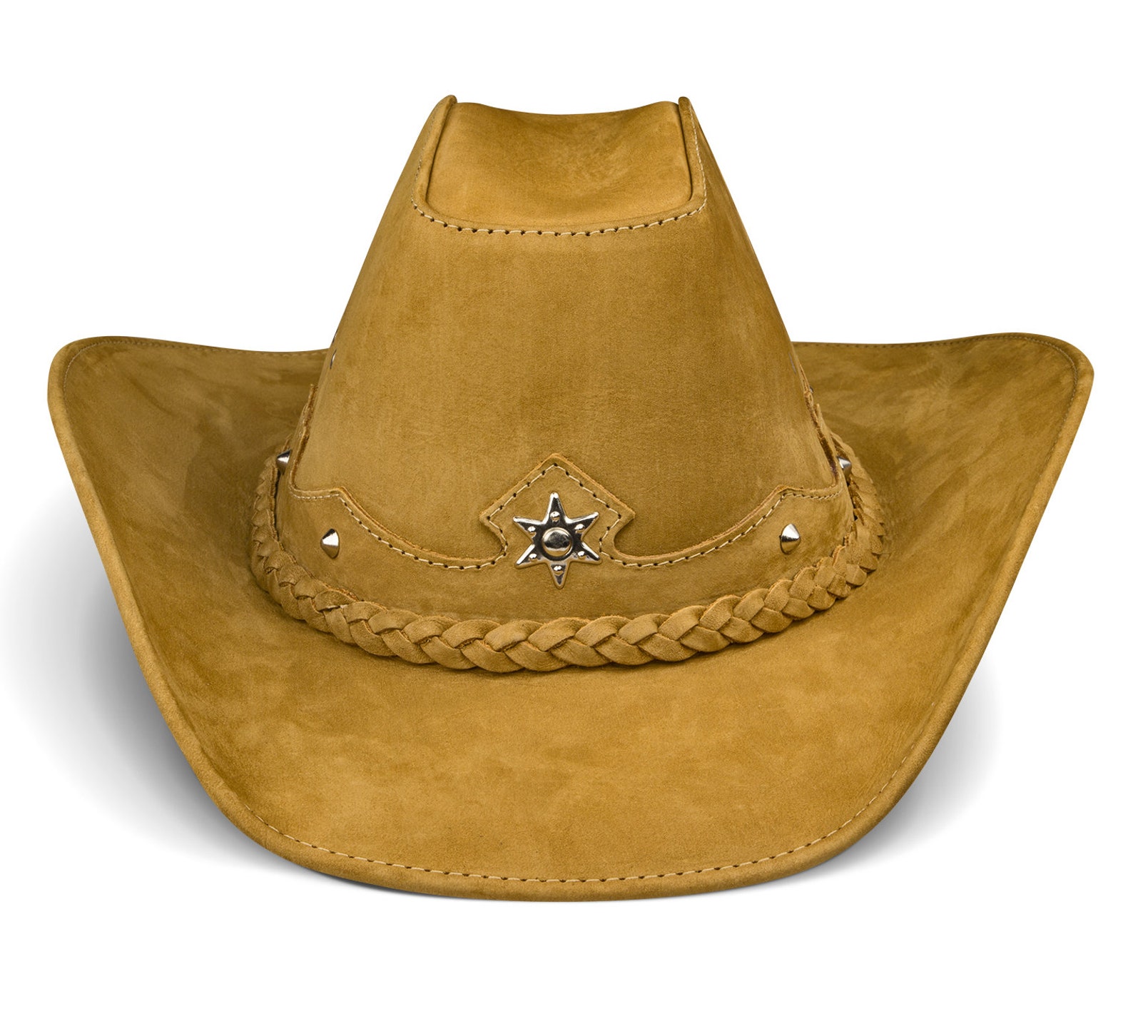 Mens Cowboy Hat Western Genuine Leather Hats Texas Hat Etsy