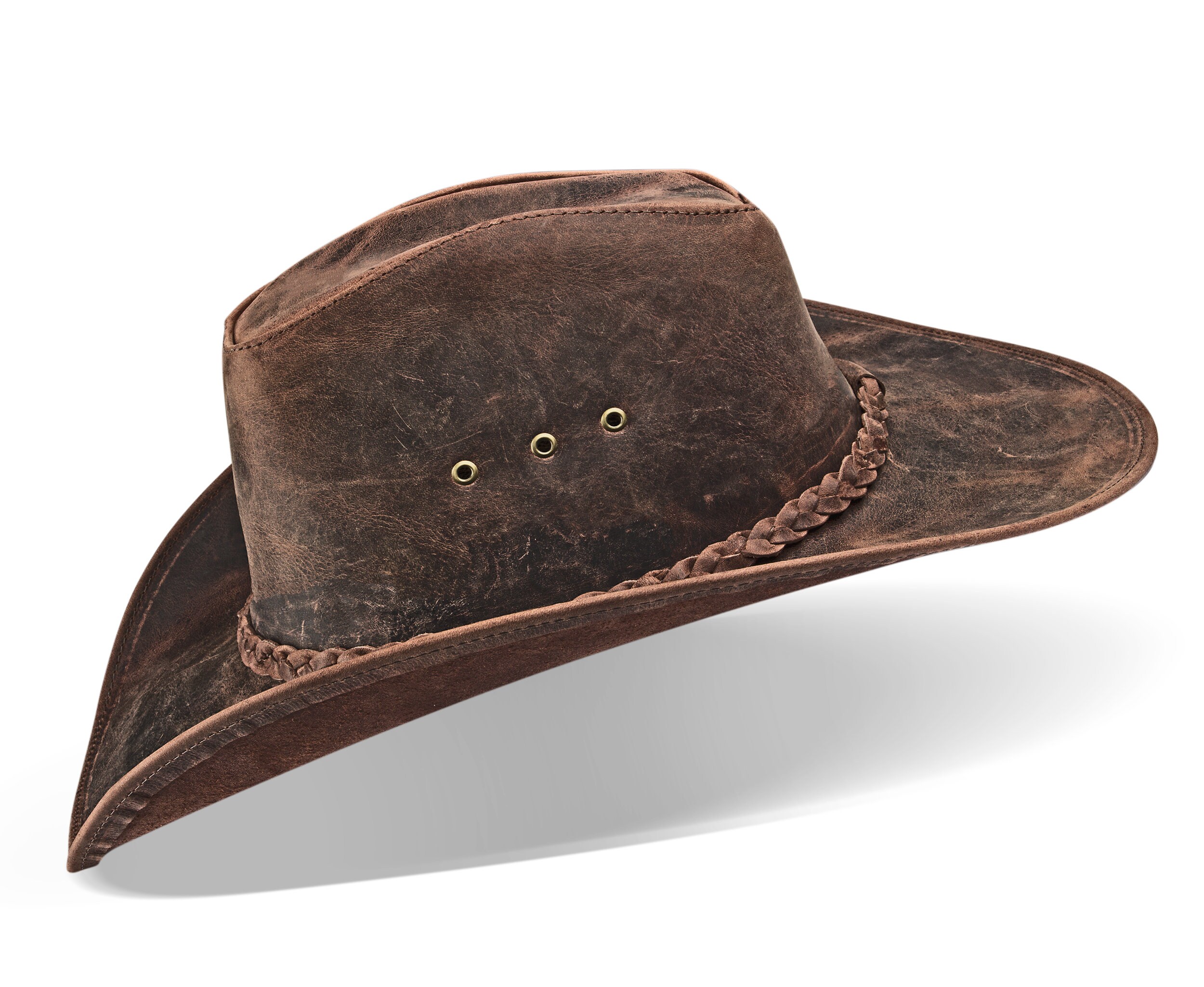 Leather Cowboy Hat Western Hat Cowboy Hats for Men Vintage Etsy