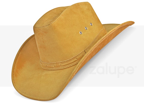 Mens argentine authentic leather western cowboy hat