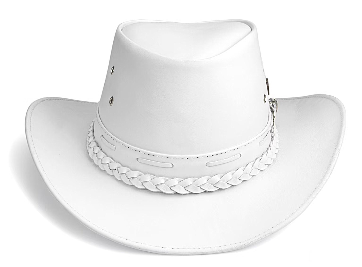 Cowgirl Hat Cowgirl Leather Hat White 