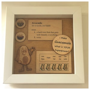 Food Pun Shadow Box 6&quot; x 6&quot;