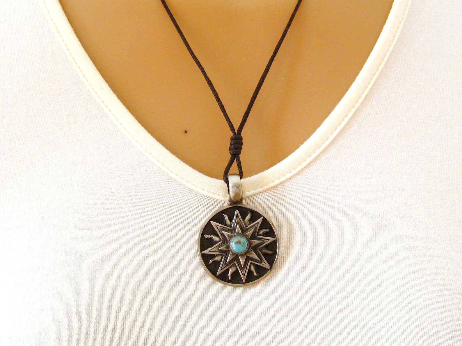 Forever Around The Sun Necklace in Turquoise main image 0