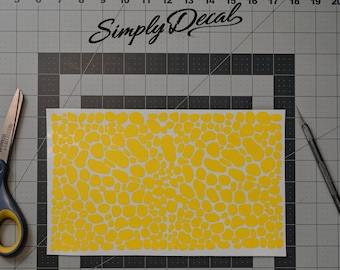 Reptile Camo High Heat Vinyl Stencil Kit - 2x 11"x6" Sheets Durable, Easy to Use, and Heat Resistant, Avery Stencil Vinyl, Cerakote Stencil