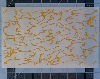 Splattered Camo High Heat Vinyl Stencil Kit - 2x 11"x6" Sheets Durable, Easy to Use, Avery Stencil Vinyl, Cerakote Stencil