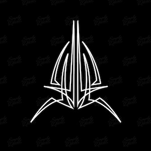 May include: A white pinstripe design with a symmetrical pattern. The design is made up of thin lines that create a geometric shape.