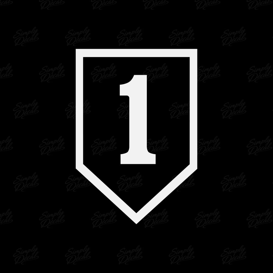 1st Infantry Division Vinyl Decal - Army Sticker - Military Decal - Car ...