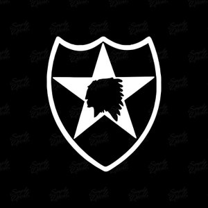 2nd Infantry Division Vinyl Decal - Army Sticker - Military Decal - Car Window Decal - Laptop Sticker - Tumbler Decal - Army Bumper Sticker