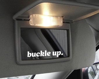 Vinilo "Abróchate el cinturón" - Adhesivo de seguridad para coche, portátil y vaso