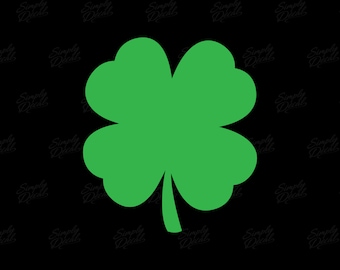 Four Leaf Clover Vinyl Decal - Lucky Shamrock Sticker