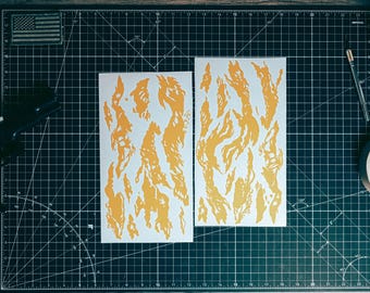 Vietnam Tiger Camo Vinyl Schablonen Kit - 2 x 11 "x 6" Bögen Avery High Bake Cerakote Schablonen
