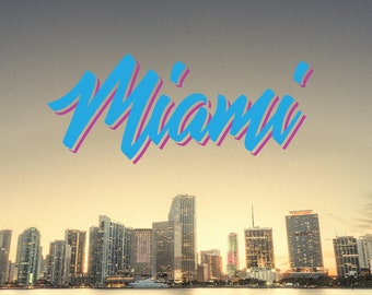Miami Vice City Logo Auto Auto Fenster Vinyl Aufkleber Sticker Buy Any 2 Get 1 free