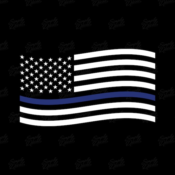 Buy American Flag Black And White Thin Blue Line Police Tailgate Wrap Vinyl Graphic Decal Sticker Trucks Campers Online In India