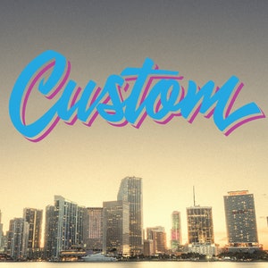 Custom Personalized Your Name Miami Vice City Colors Logo Bumper Car Window Vinyl Decal Sticker Buy Any 2 Get 1 Free