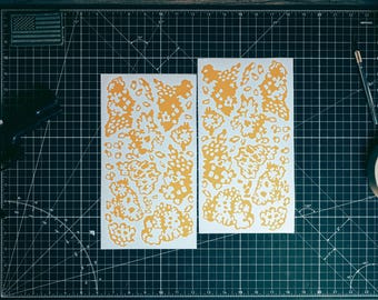 Russische Partizan Camo Vinyl Schablonen Kit - 2x 11 "x6" - Bögen Avery High Bake Cerakote Schablonen