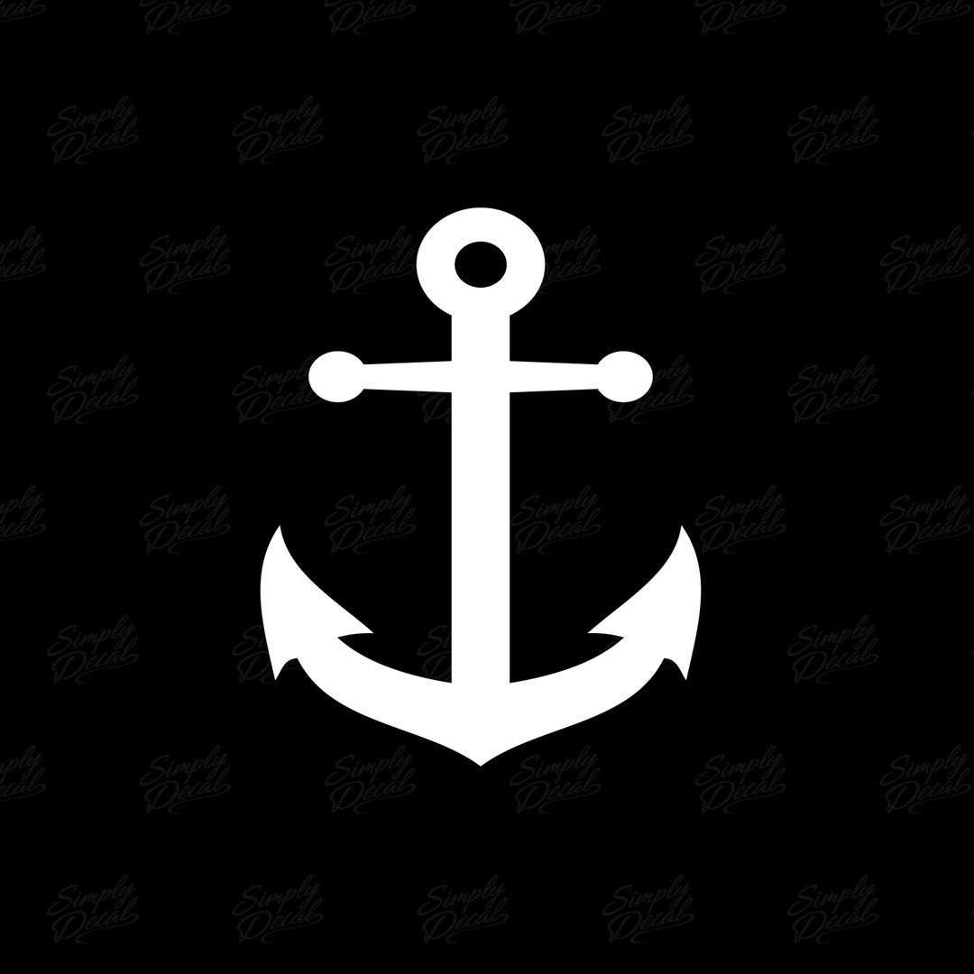 Anchor Decal Nautical Vinyl Decal Anchor Sticker Sailor Etsy