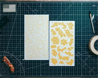 Bulgarische Frogskin Camo High Heat Vinyl Schablonen Kit - 2x 11 "x6" Bögen Langlebig, einfach, hitzebeständig, AVery Stencil Vinyl, Cerakote Schablone
