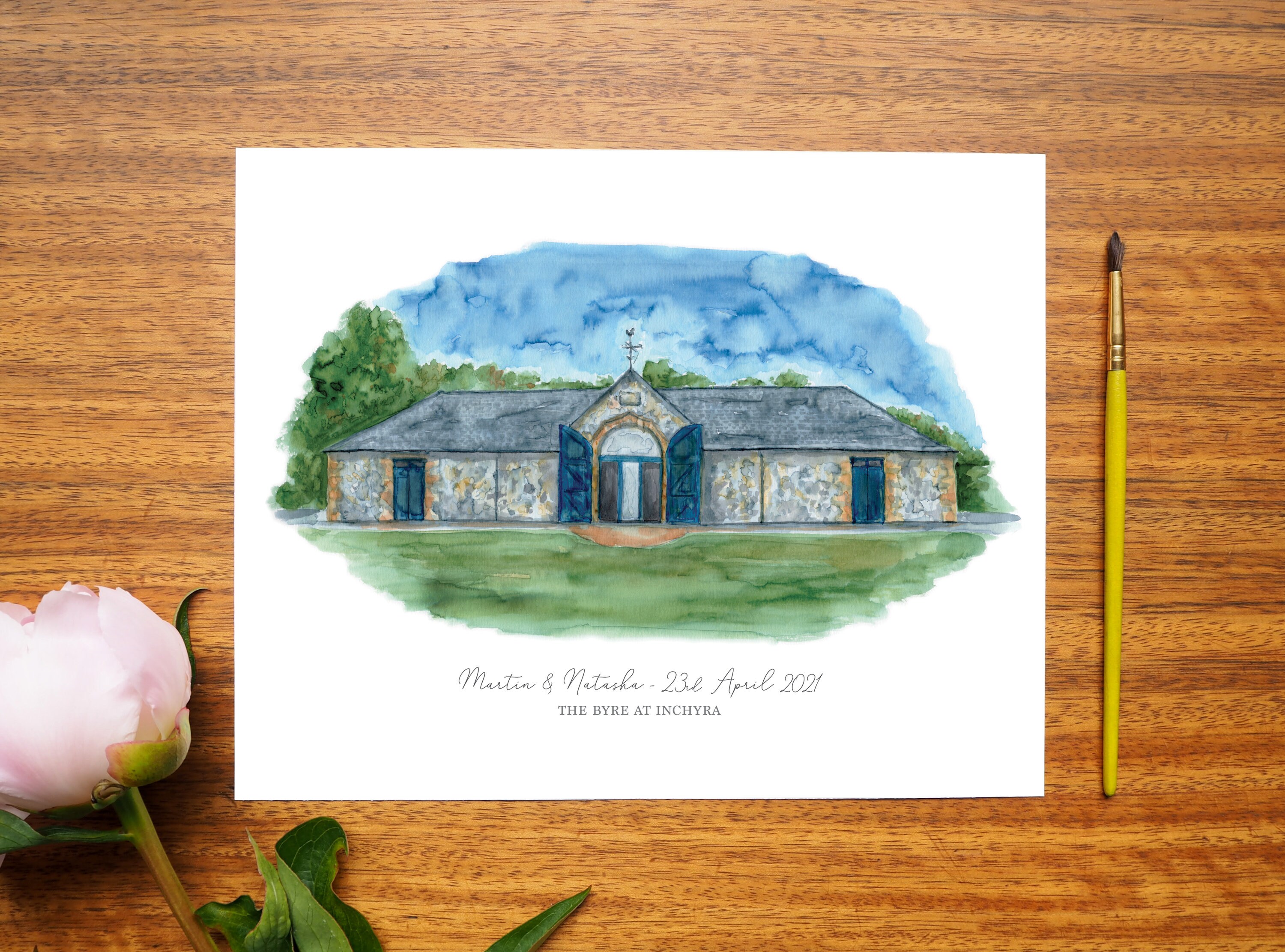 Impresión personalizada del Byre at Inchyra Wedding Venue - Etsy México, image size:3000x2223