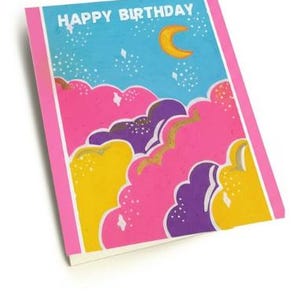 Pack of 10 Celestial Birthday Cards| Aesthetic Dreamy Sky|Whimsical Moon & Stars Card Set| Blank Greeting Cards| Artistic Birthday Card Pack