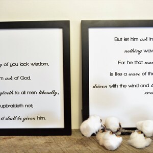 If Any Lack Wisdom,SET,Scripture Verse,Inspirational Quote,Bible Verse,Farmhouse,Printable,8x10 Digital Download