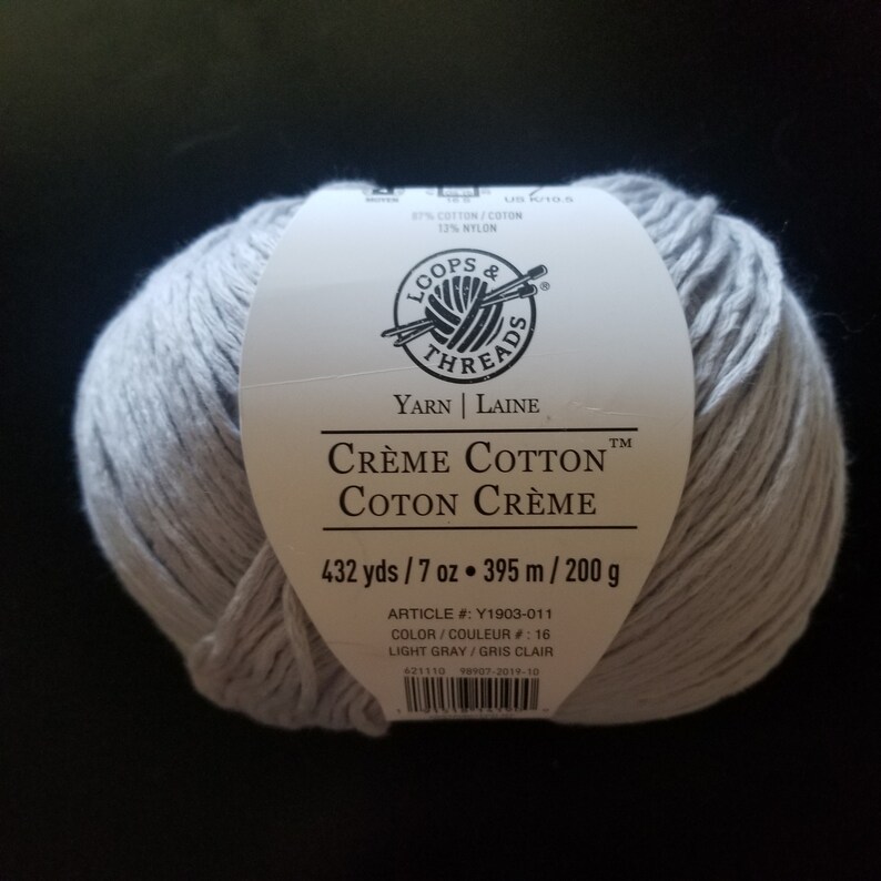 loops & threads creme cotton yarn