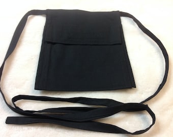 Original Design Bar Bag Money Pouch: 3-Pocket Bartender Apron with Ties 3 Sizes
