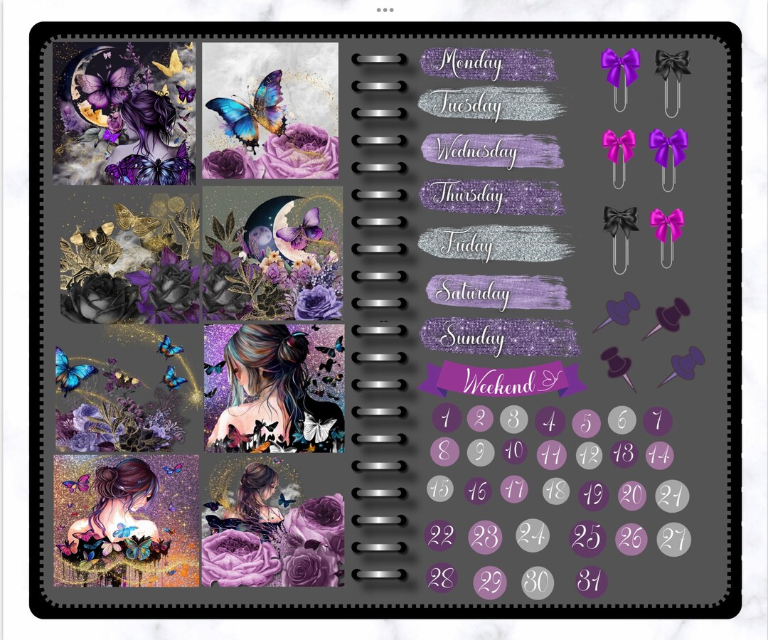 Butterfly Effect Goodnotes Stickerbook: Digital Planner Stickers - Etsy