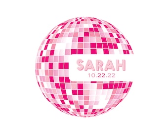 Bat Mitzvah Disco Ball Custom Logo