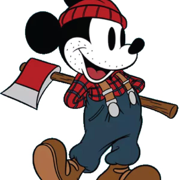 Lumberjack Mickey Clipart