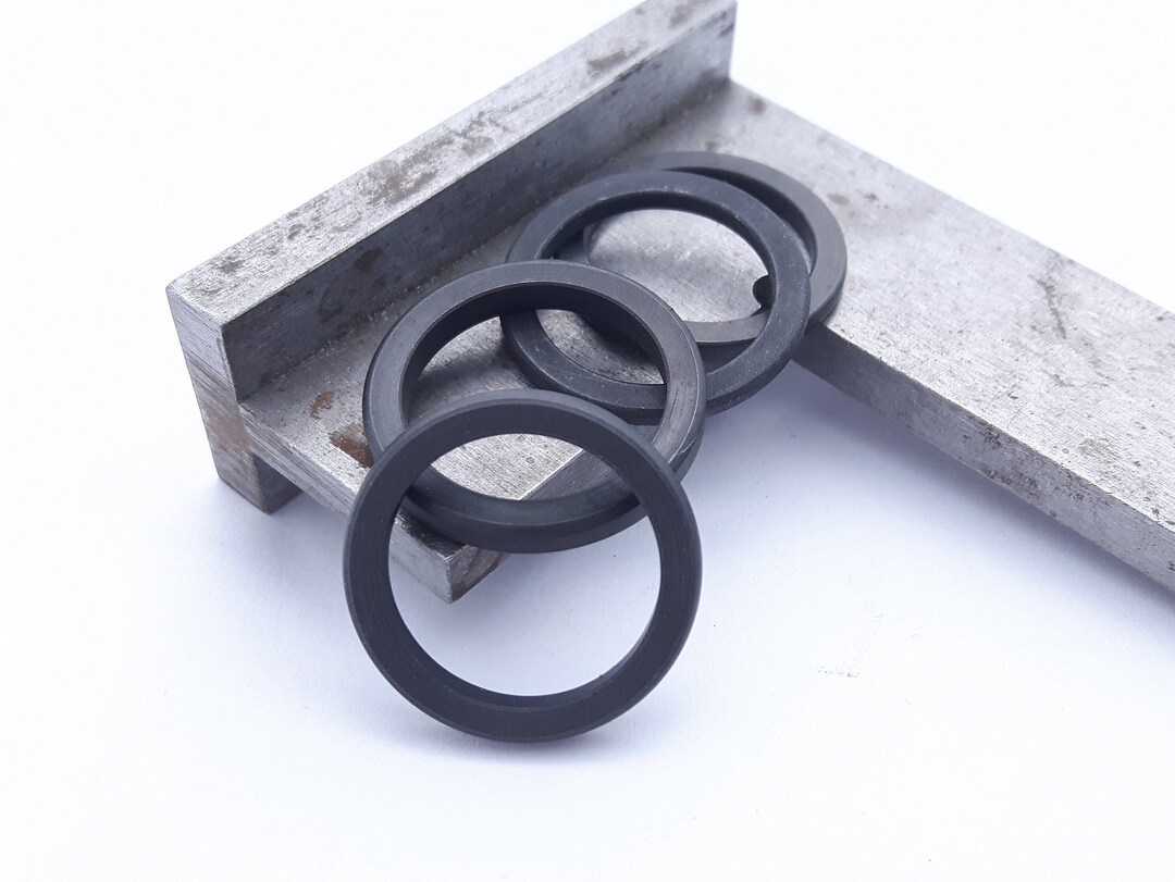 Iron Ring Ring Narrow Iron Black Simple Iron Ring - Etsy