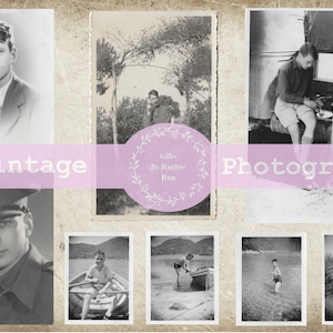 46 VINTAGE PHOTOGRAPHS | Instant DOWNLOAD | British War Time Photographs