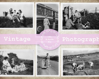 38 FOTOGRAFIE DI FAMIGLIA VINTAGE / Download istantaneo / Britannico degli anni '50