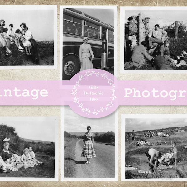 38 VINTAGE FAMILY PHOTOGRAPHS | Instant Download | 1950's British