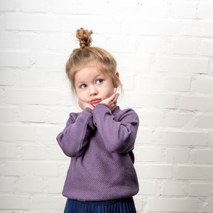 100% Merino Chunky Handmade Knitted Sweater//Long Sleeve Jumper//Colorful Crew-neck Sweater