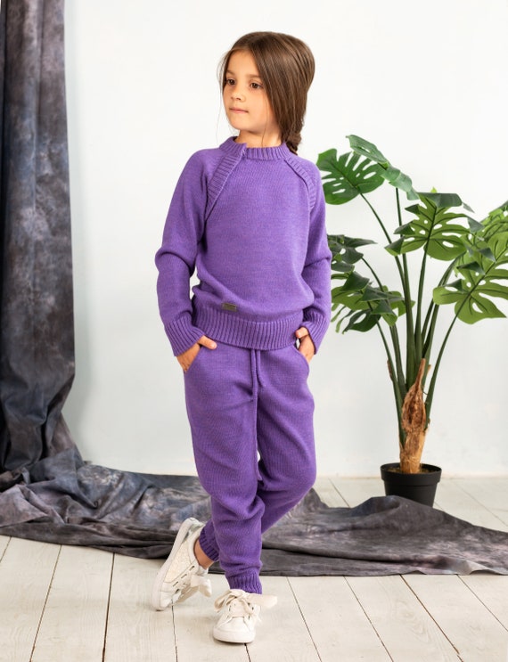 PURPLE FLEECE PANTS, CHILD PURPLE FLEECE PANTS, CHILD