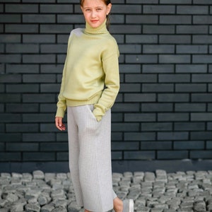 Gaucho pants Wide leg pants Girl pants Culotte trousers Palazzo pants Big sister little sister outfit Vision street wear IN STOCK image 4